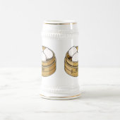 Dim sum Cartoon Illustration Bierglas (Mittel)