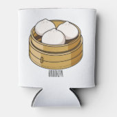 Dim sum Cartoon Illustration Dosenkühler (Vorderseite)