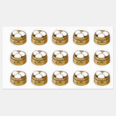 Dim sum Cartoon Illustration Etiketten (Blatt)