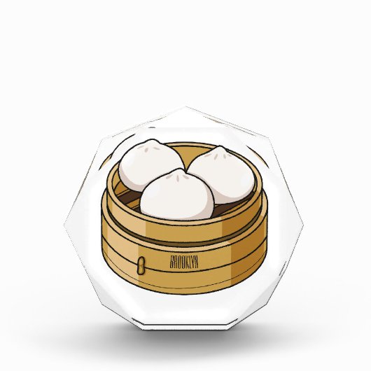 Dim sum Cartoon Illustration Fotoblock (Vorderseite)