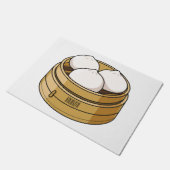 Dim sum Cartoon Illustration Fußmatte (Schrägansicht)