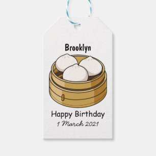 Dim sum Cartoon Illustration Geschenkanhänger