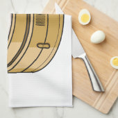 Dim sum Cartoon Illustration Geschirrtuch (Viertel Falte)