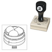 Dim sum Cartoon Illustration Gummistempel (Stempel)