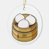 Dim sum Cartoon Illustration Keramik Ornament (Links)