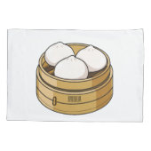 Dim sum Cartoon Illustration Kissenbezug (Rückseite)