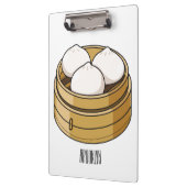 Dim sum Cartoon Illustration Klemmbrett (Links)