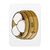 Dim sum Cartoon Illustration Magnet (Vertikal)