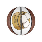 Dim sum Cartoon Illustration Mini Basketball (Vertikal)