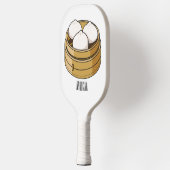 Dim sum Cartoon Illustration Pickleball Schläger (Links)