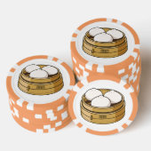 Dim sum Cartoon Illustration Pokerchips (Stapel)