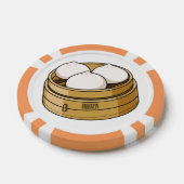Dim sum Cartoon Illustration Pokerchips (Einzeln)