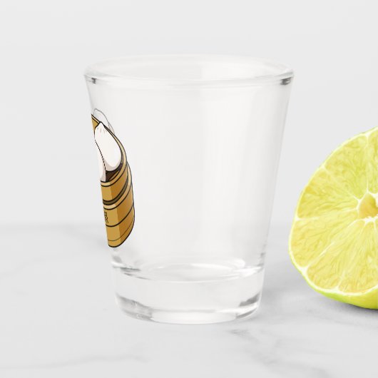 Dim sum Cartoon Illustration Schnapsglas (Rechts)