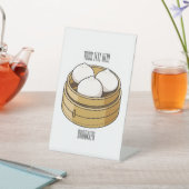 Dim sum Cartoon Illustration Sockelschild (In SItu)