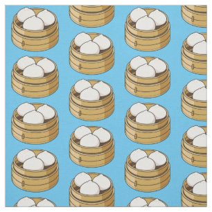 Dim sum Cartoon Illustration Stoff