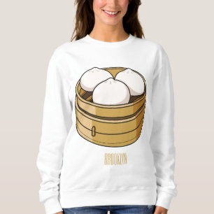 Dim sum Cartoon Illustration Sweatshirt