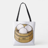 Dim sum Cartoon Illustration Tasche (Rückseite)