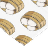 Dim sum Cartoon Illustration Tischdecke (Schrägansicht)