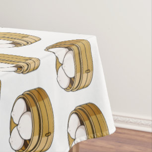 Dim sum Cartoon Illustration Tischdecke