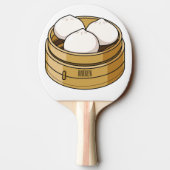 Dim sum Cartoon Illustration Tischtennis Schläger (Rückseite)