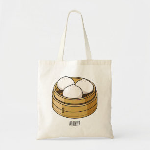 Dim sum Cartoon Illustration Tragetasche