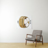 Dim sum Cartoon Illustration Wandteppich (Beispiel (Horizontal))