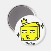 Dim Sum Cheese Magnet (Vorderseite/Rückseite)