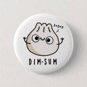 Dim-sum Funny Dimsum Math Pun Button (Vorderseite)