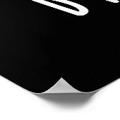 Dim-sum Funny Dimsum Math Pun Dark BG Poster (Ecke)