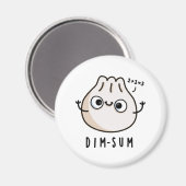 Dim-sum Funny Dimsum Math Pun Magnet (Vorderseite/Rückseite)