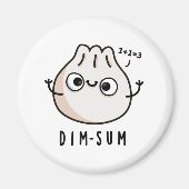 Dim-sum Funny Dimsum Math Pun Magnet (Vorne)
