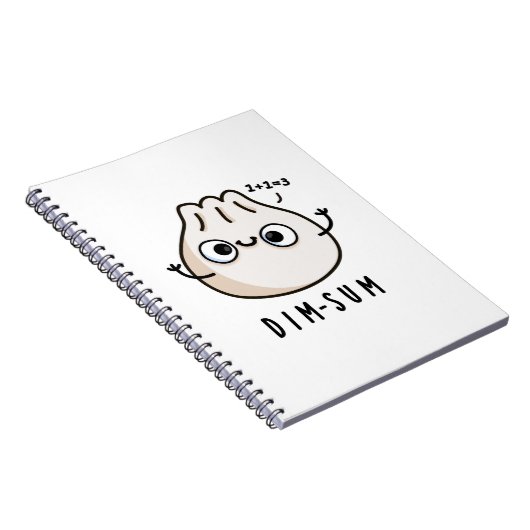 Dim-sum Funny Dimsum Math Pun Notizblock (Rechte Seite)