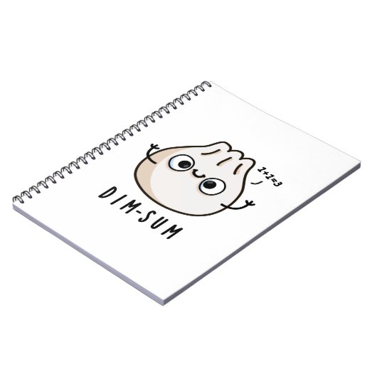 Dim-sum Funny Dimsum Math Pun Notizblock (Linke Seite)