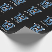 Dim Sum Funny Mathematics Food Pun Dark BG Geschenkpapier (Ecke)