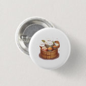 Dim Sum, Lebensmittel Thema Button (Vorne & Hinten)