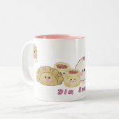 Dim Sum-Schale!!! Zweifarbige Tasse (Vorderseite Links)