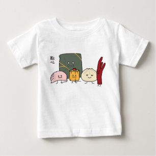 Dim Sum-Schweinefleisch Bao Shaomai chinesisches Baby T-shirt
