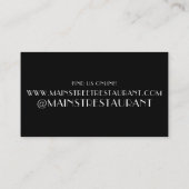 Dim Sum Shumai Dumplings Chinese Restaurant Food Visitenkarte (Rückseite)