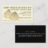 Dim Sum Shumai Dumplings Chinese Restaurant Food Visitenkarte (Vorne/Hinten)