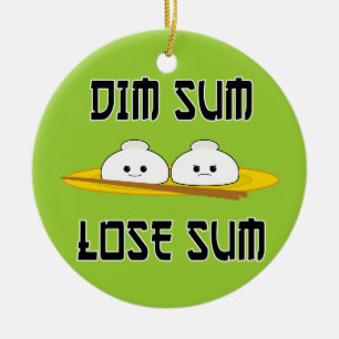 Dim Sum verlieren Summe Keramikornament
