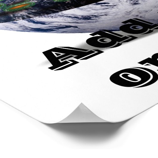 Dim the Lights for Earth Hour (Earth Open) Poster (Ecke)