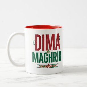 DIMA MAGHRIB Papa Marokko Stolz Cap Zweifarbige Tasse