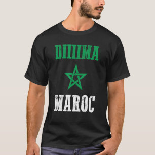 Dima Maroc Maroc Marokko Flagge T-Shirt