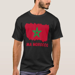 Dima Marokko Flaggen Marokko Marokko Marokkanische T-Shirt