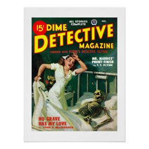 Dime Detective Magazine (Dez. 1948) Poster