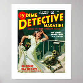 Dime Detective Magazine (Dezember 1948) Poster