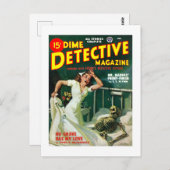 Dime Detective Magazine (Dezember 1948) Postkarte (Vorne/Hinten)