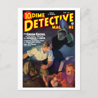 Dime Detective Magazine (Juni 1935) Postkarte