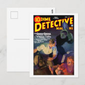 Dime Detective Magazine (Juni 1935) Postkarte (Vorne/Hinten)