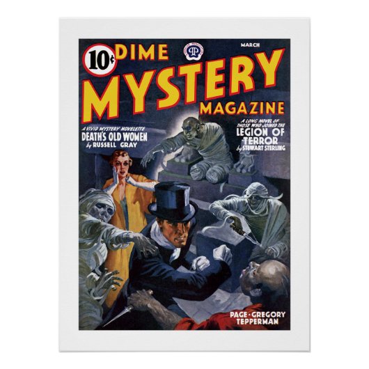 Dime Mystery Magazine (März 1941) Poster (Vorderseite)